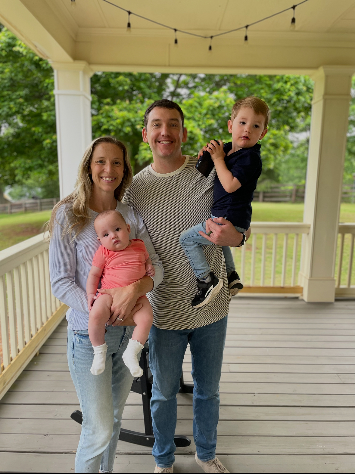 Daniel Garza with his family