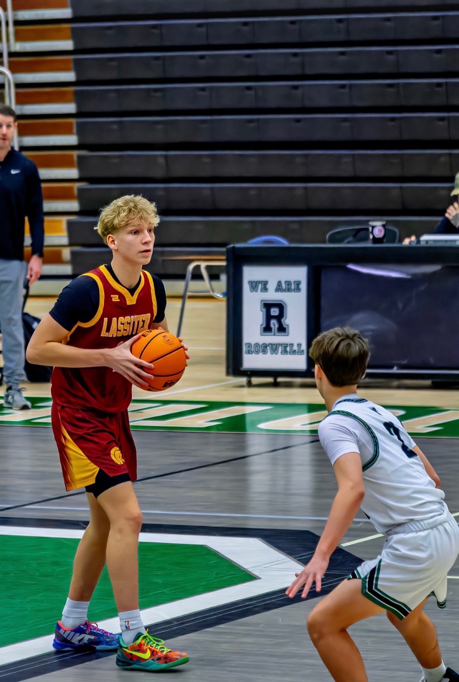 Sam Cockrell in action for Lassiter High School